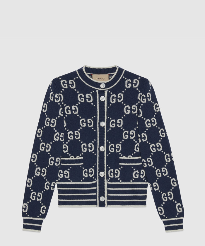 [GUCCI-구찌]GG 코튼 자카드 가디건 753917