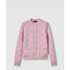 [GUCCI-구찌]GG 울 부클레 자카드 가디건 ‎713300