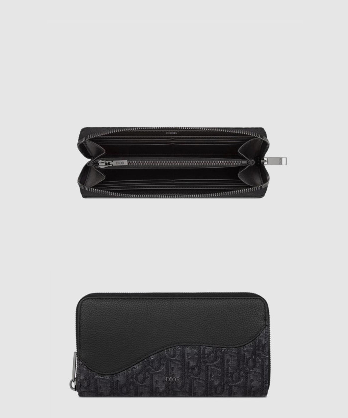 [DIOR-디올]Saddle 지퍼 장지갑 2ADBC