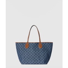 [GUCCI-구찌]미디엄 토트백 블루 데님 820481
