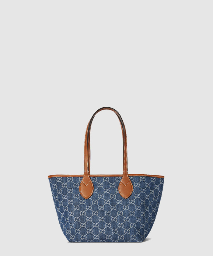 [GUCCI-구찌]미디엄 토트백 블루 데님 820496