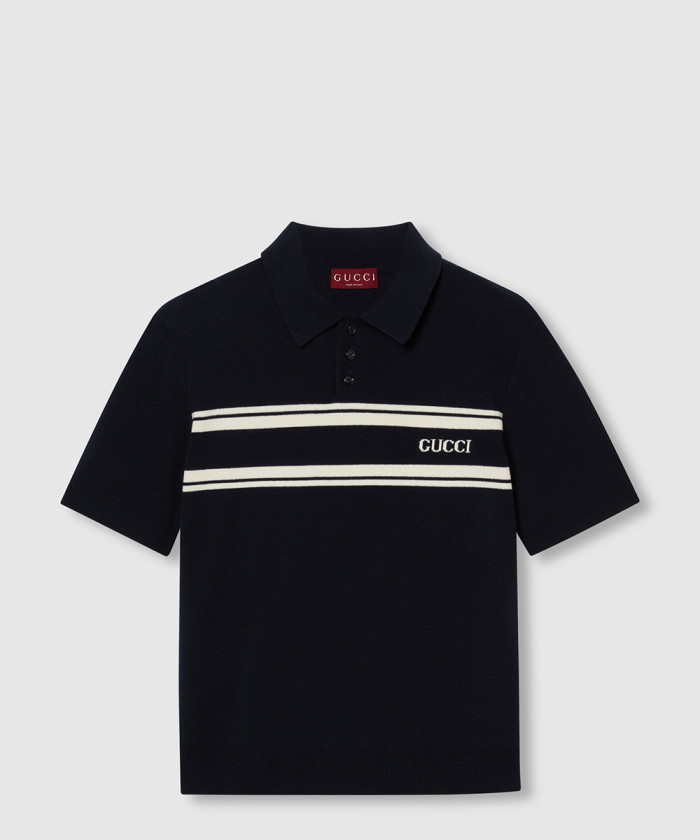 [GUCCI-구찌]울 & 캐시미어 혼방 폴로 셔츠 795342