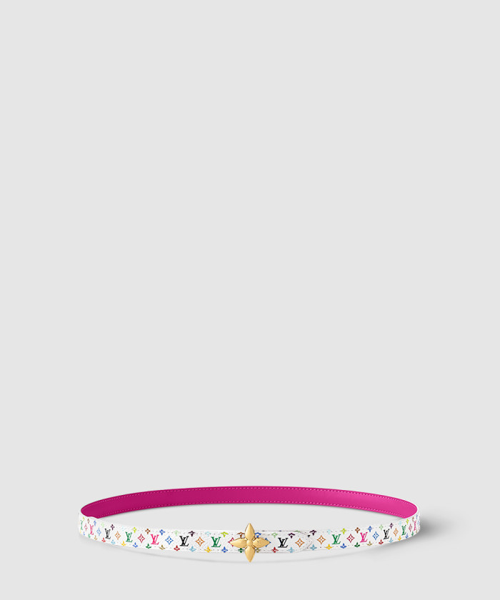 [LOUIS VUITTON-루이비통]LV x TM 미니 플라워그램 양면 가죽 벨트 M8992W