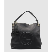 [GUCCI-구찌]GG 레더 태슬 소호 숄더백 408825