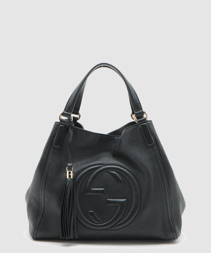 [GUCCI-구찌]GG 레더 태슬 소호 숄더백 282309