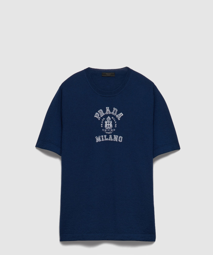 [PRADA-프라다]로고 캐시미어 티셔츠 UMF010