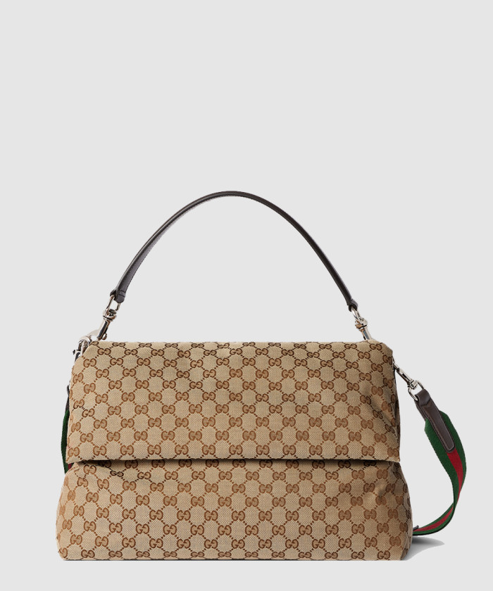 [GUCCI-구찌]웹 디테일의 미디엄 GG 크로스백 ‎821616