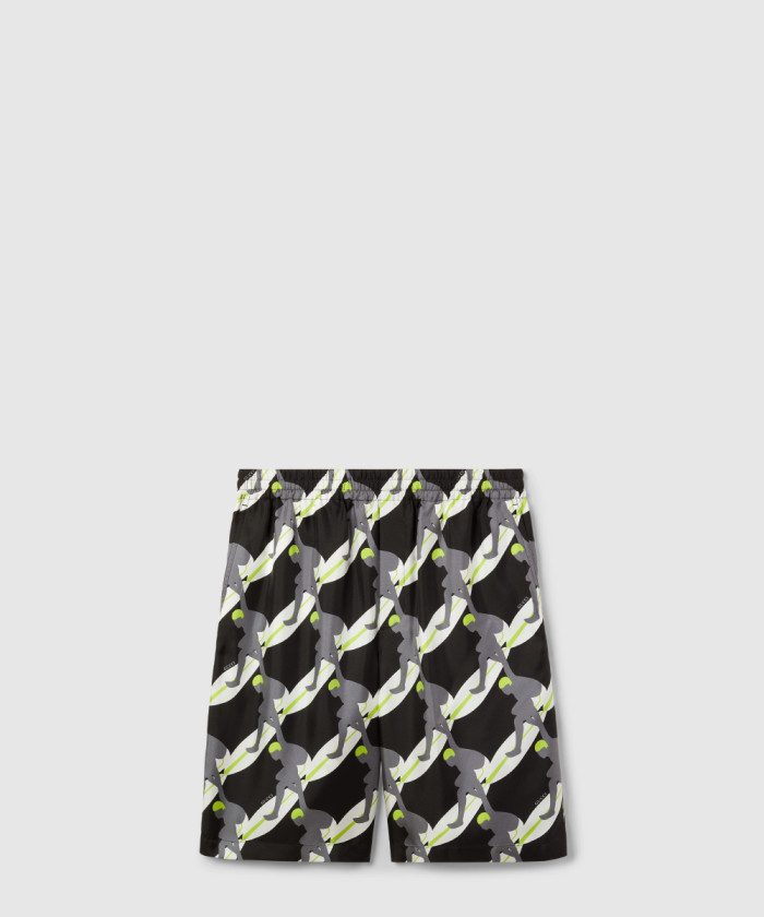 [GUCCI-구찌]프린트 실크 트윌 쇼츠 798619