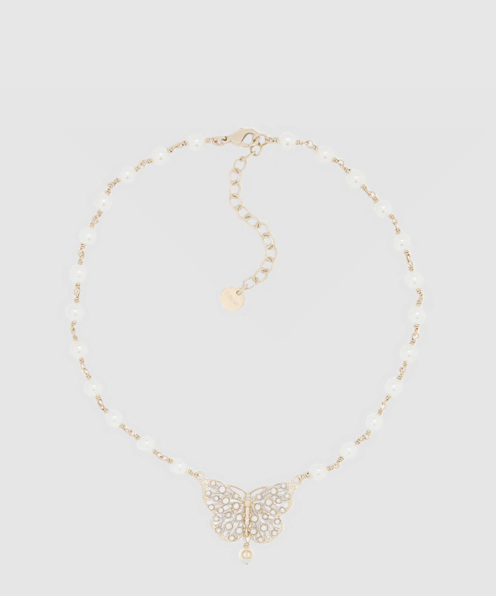 [DIOR-디올]Toile de Jouy Papillon 목걸이 N3272