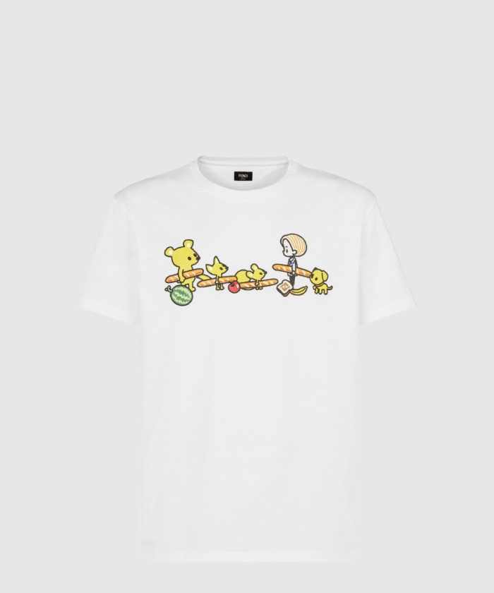 [FENDI-펜디]코튼 티셔츠 FY1144