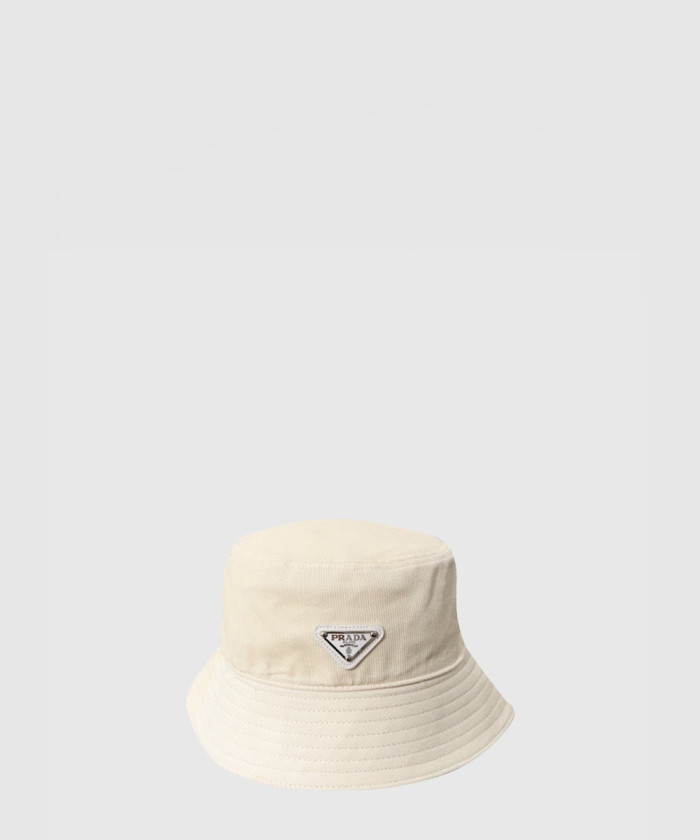 [PRADA-프라다]코듀로이 자수 벙거지 1HC257