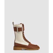 [ROGER VIVIER-로저비비에]패브릭 미들 부츠 5483