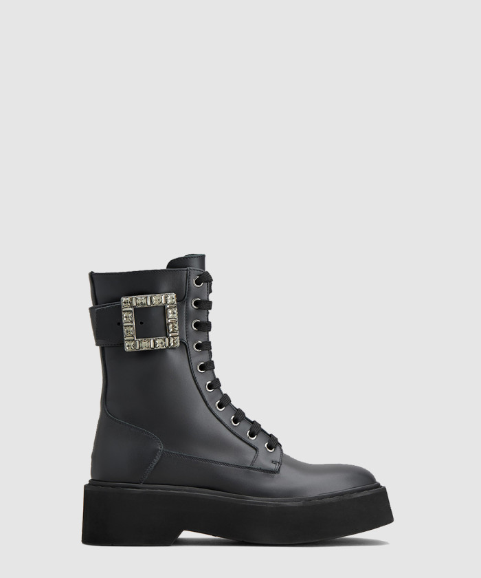 [ROGER VIVIER-로저비비에]비브 레인저 컴뱃 부츠 7404