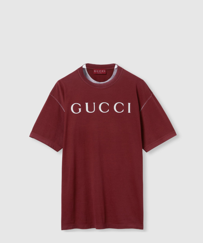 [GUCCI-구찌]프린트 코튼 저지 티셔츠 796395