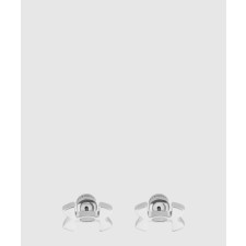 [BALENCIAGA-발렌시아가]스터드 이어링 실버 815439