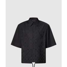 [LOUIS VUITTON-루이비통]모노그램 플라워 엠브로이더드 쇼트 슬리브드 셔츠 1AGTPM