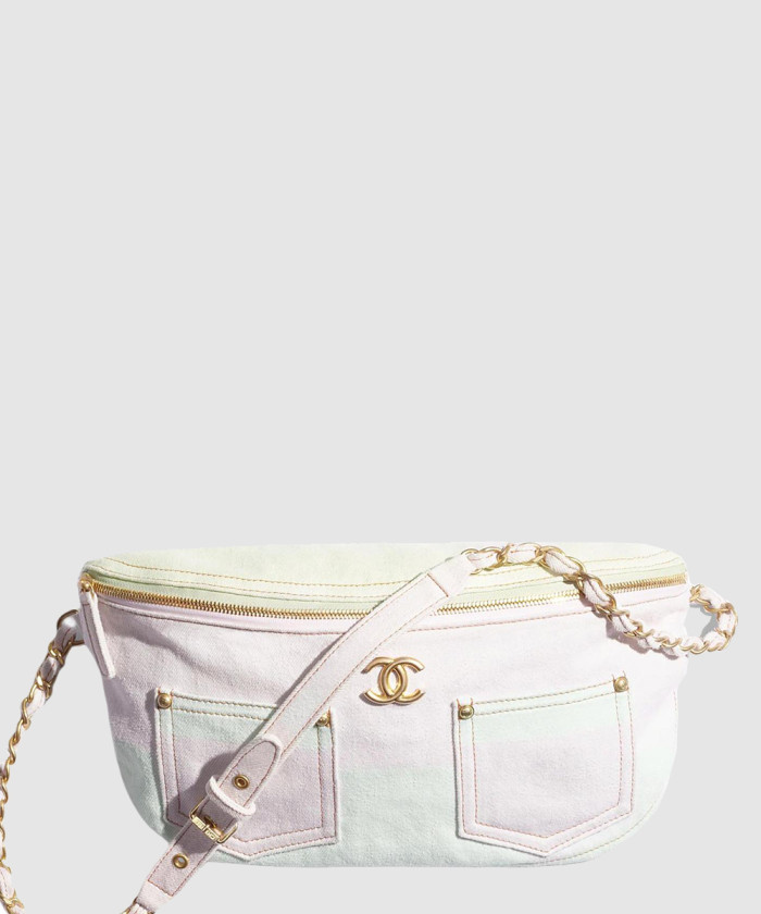 [CHANEL-샤넬]라지 웨이스트백 프린티드 데님 AS4718