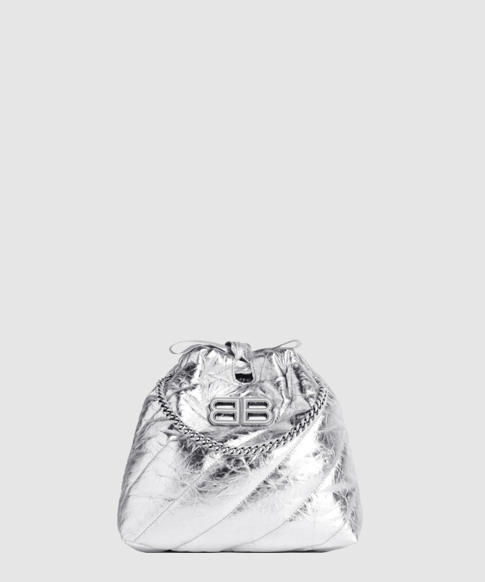 [BALENCIAGA-발렌시아가]크러쉬 XS 메탈라이즈드 퀼티드 토트백 781796