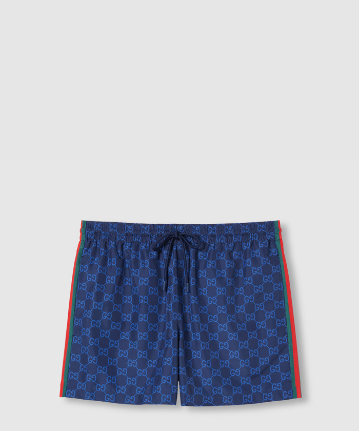 [GUCCI-구찌]프린트 포플린 테크 스윔 쇼츠 815602