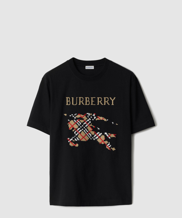 [BURBERRY-버버리]크로스 스티치 EKD​ 코튼 티셔츠 81090211