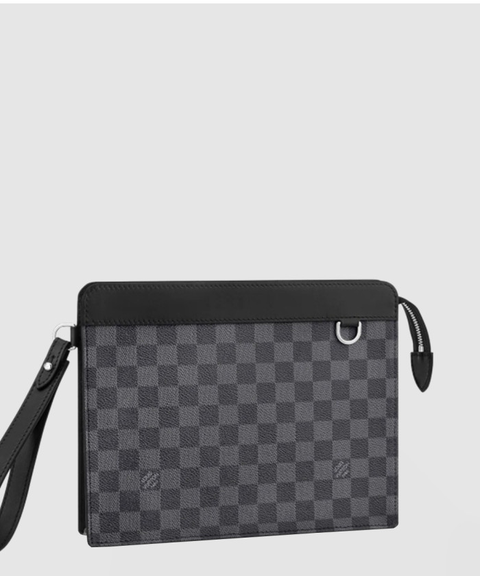 [LOUIS VUITTON-루이비통]스탠딩 파우치 다미에 그라파이트 N64612
