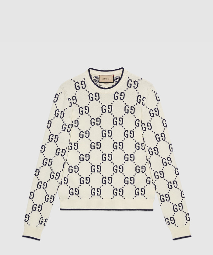 [GUCCI-구찌]GG 코튼 니트 스웨트셔츠 94767