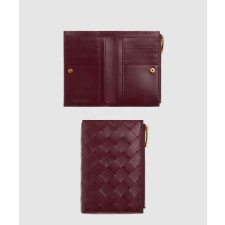 [BOTTEGA-보테가베네타]미디엄 인트레치아토 폴더형 지퍼 지갑 749940