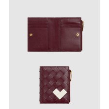 [BOTTEGA-보테가베네타]바이 폴드 인트레치아토 스몰 지퍼 지갑 742330