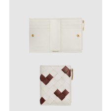 [BOTTEGA-보테가베네타]바이 폴드 인트레치아토 스몰 지퍼 지갑 742330