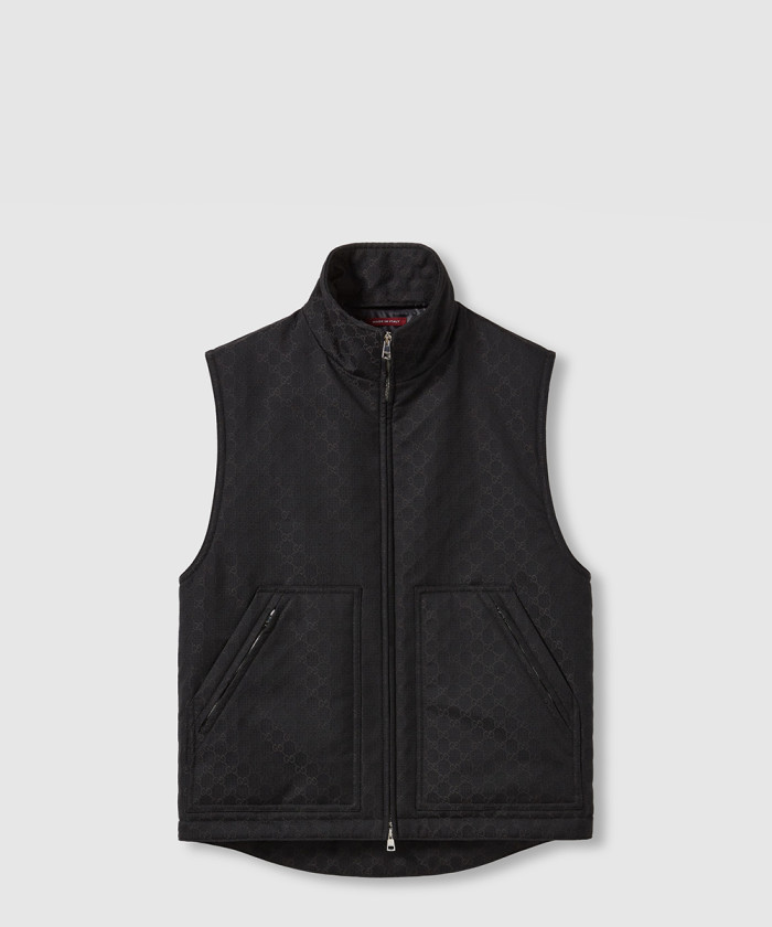 [GUCCI-구찌]GG 코튼 플레이드 질레 819626