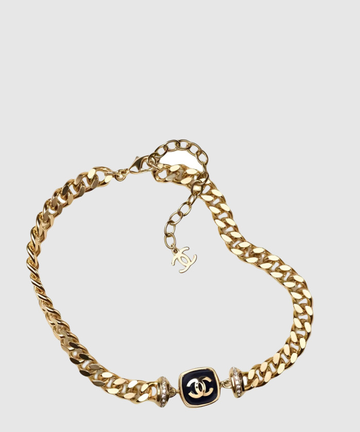 [CHANEL-샤넬]굵은 체인 더블 C 목걸이 AB9304