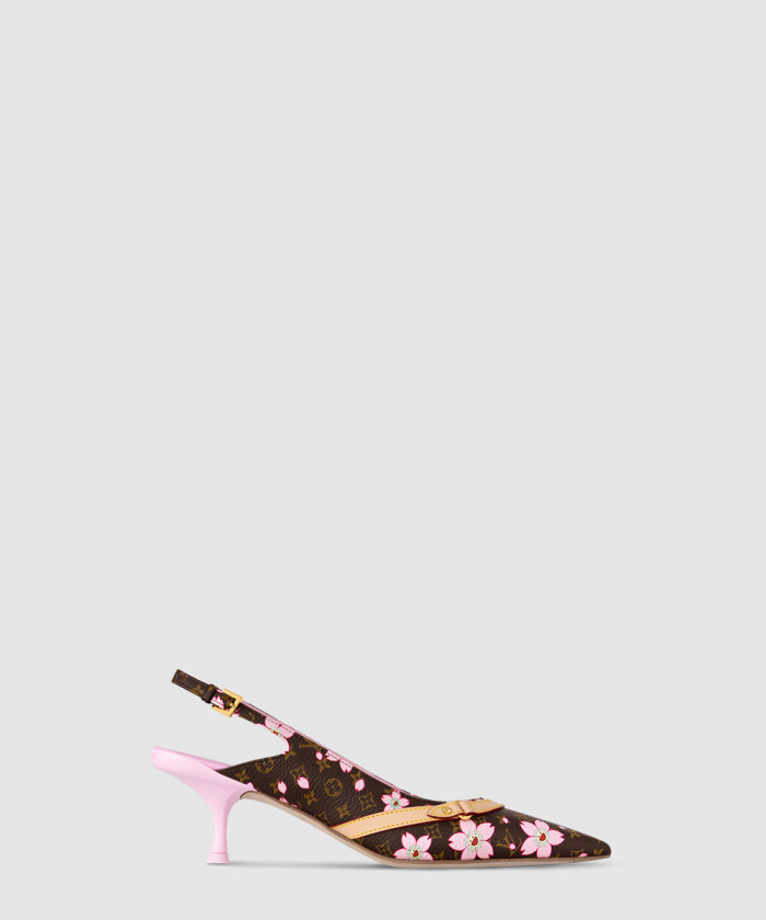 [LOUIS VUITTON-루이비통]LV x TM 6AM 슬링백 펌프 1AGYAC