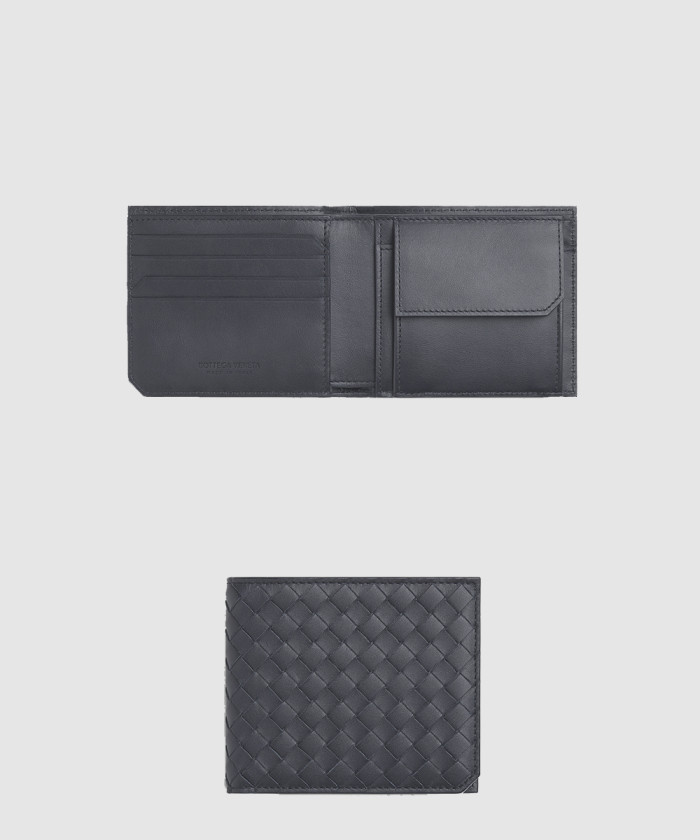 [BOTTEGA-보테가베네타]동전 지갑을 갖춘 인트레치아토 피콜로 폴더형 지갑 805654