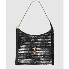 [SAINT LAURENT-생로랑]라피아 마크라메 소재의 oxalis 숄더백 781289