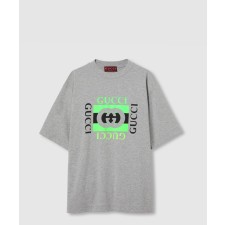 [GUCCI-구찌]프린트 코튼 저지 티셔츠 784361
