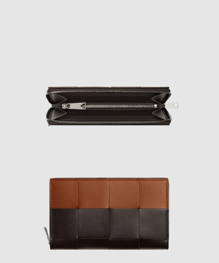 [BOTTEGA-보테가베네타]카세트 지퍼-어라운드 지갑 748054