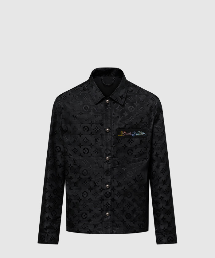 [LOUIS VUITTON-루이비통]모노그램 무아레 자카드 실크 오버셔츠 1AGTGO