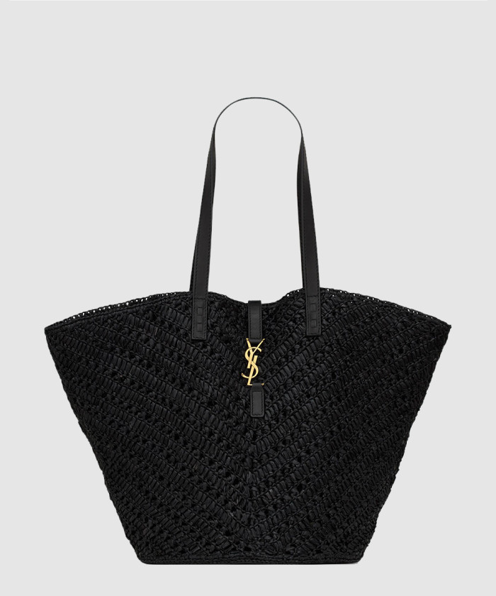 [SAINT LAURENT-생로랑]라피아 파니에 미디움 숄더백 740375