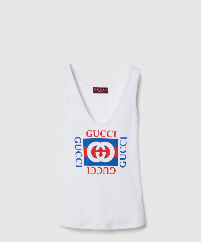 [GUCCI-구찌]프린트 골지 코튼 조끼 790344