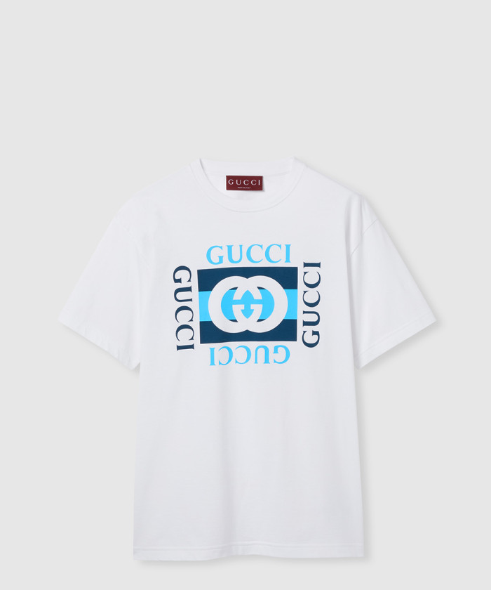 [GUCCI-구찌]프린트 코튼 저지 티셔츠 796395