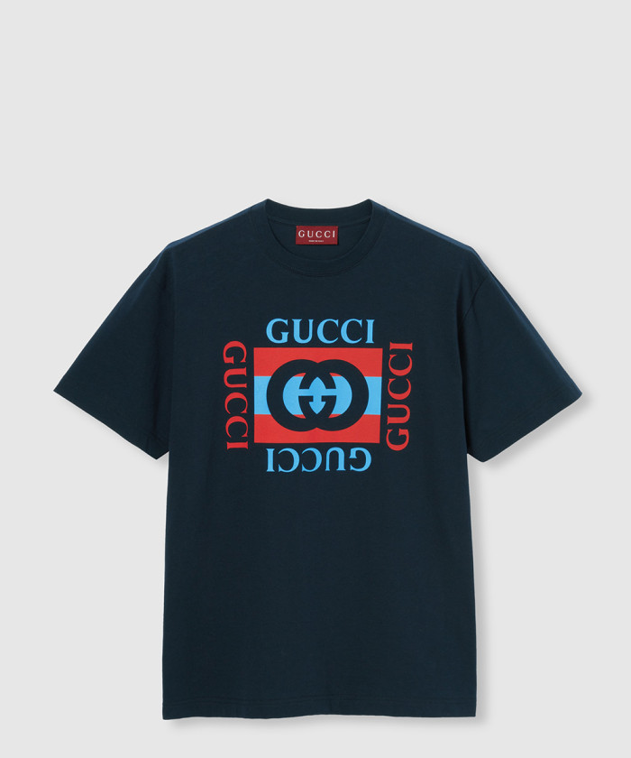 [GUCCI-구찌]프린트 코튼 저지 티셔츠 796395