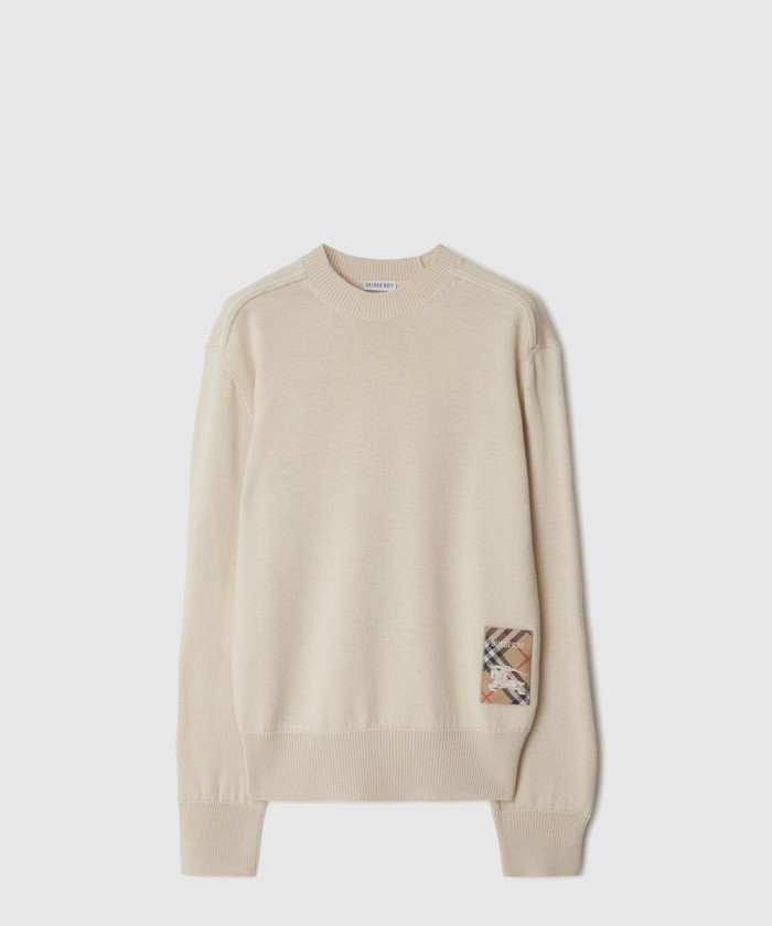 [BURBERRY-버버리]체크 라벨 울 스웨터 81031921