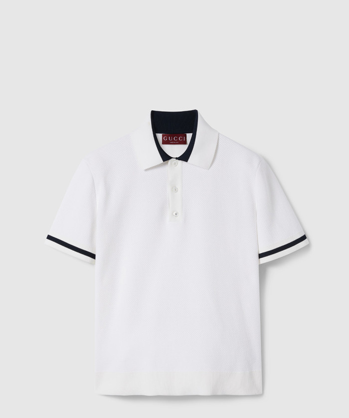 [GUCCI-구찌]인타르시아 코튼 저지 폴로 셔츠 787814