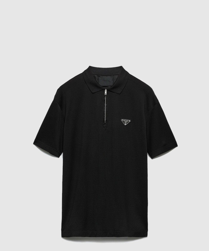 [PRADA-프라다]리나일론 디테일 피케 폴로 셔츠 UJN903