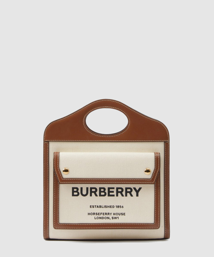 [BURBERRY-버버리]투톤 미니 포켓백 80393611