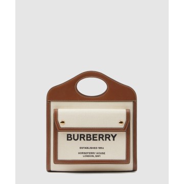 [BURBERRY-버버리]투톤 미니 포켓백 80393611