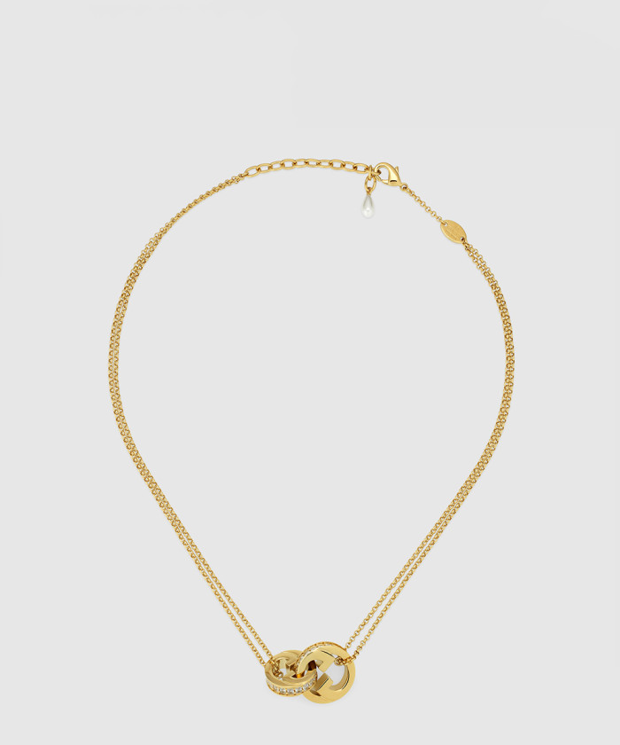 [GUCCI-구찌]블론디 시리즈 더블 체인 목걸이 837327