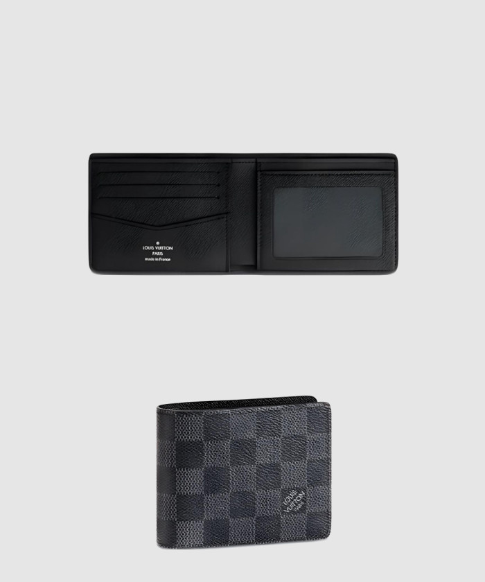 [LOUIS VUITTON-루이비통]슬렌더 아이디 월릿 다미에 그라파이트 캔버스 N64002