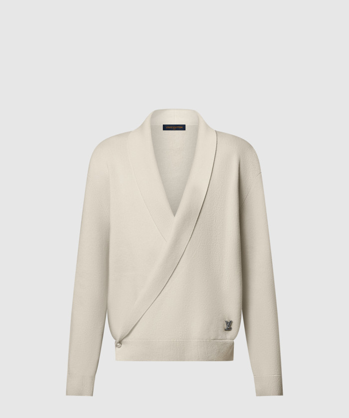 [LOUIS VUITTON-루이비통]숄 칼라 니트 재킷 1AHVNS
