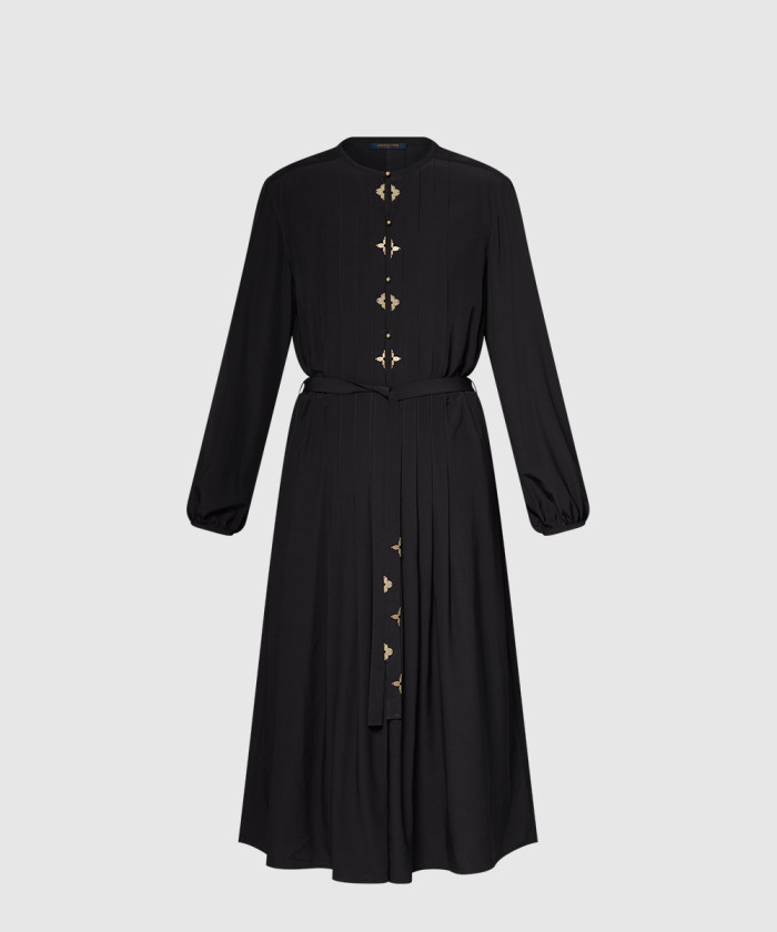 [LOUIS VUITTON-루이비통]모노그램 플라워 플리츠 드레스 1AGOP3